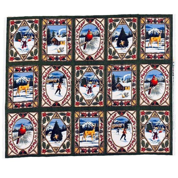 Daisy Kingdom First Snow Quilt Panel No. 8107 Winter Fabric Panel - Picture 1 of 4